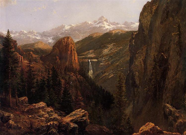 Albert Bierstadt Oil Painting Nevada Falls, Yosemite